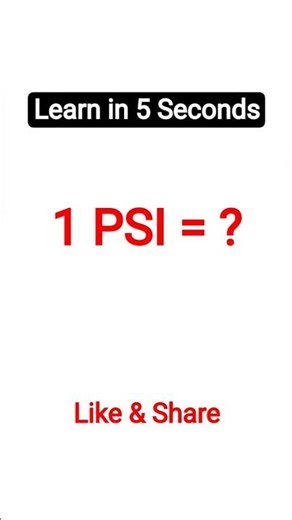 1 PSI to KPa? | PSI to KPa | 1PSI pressure #shortsfeed #shorts