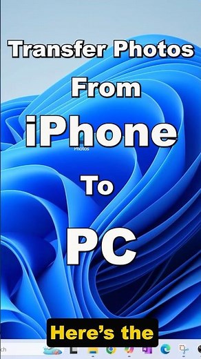 Transfer PHOTOS from iPhone to PC in SECONDS #shorts