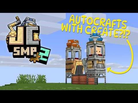 Just Create SMP S2 EP5 Automating Andesite Alloy with Create Frogports
