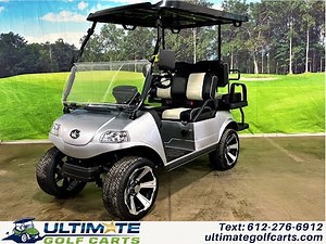 Evolution EV Silver Street Legal Classic 4 AC Plus Lithium Golf Cart