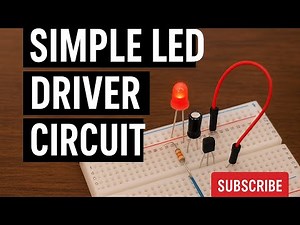 Simple LED Driver Circuit on Breadboard | Easy Electronics Project