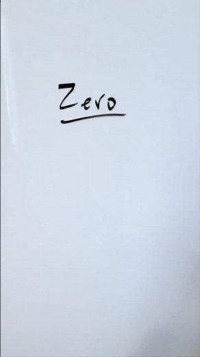 Zero (0) is a remarkable number