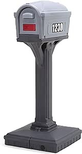Simplay3 Dig-Free Easy Up Classic Mailbox (Steel Gray/Charcoal)
