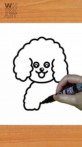 3.4K views · 67 reactions | how to draw a dog poodle in easy step | Whizk ART | Facebook