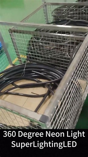 Sleek Black Round Silicone Neon Flex: Crafted by SuperLightingLED – Premium LED Innovation!