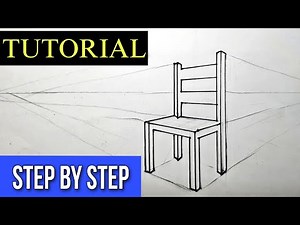 How to Draw a Chair Using Two Point Perspective ! Chair Drawing in Two point Perspective