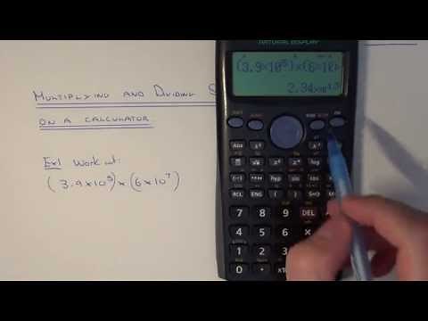 Using A Calculator To Multiply And Divide Numbers Written In Standard Index Form