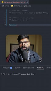 ✅ Remove Duplicates from an Array - JavaScript DSA Series 🔥 | Specsy Coder