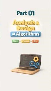 ADA PART 01 | Learn Analysis & Design of Algorithms | Start Process End Guide #Algorithms #Coding