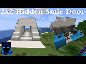 Minecraft. 2x2 Hidden Staircase Door