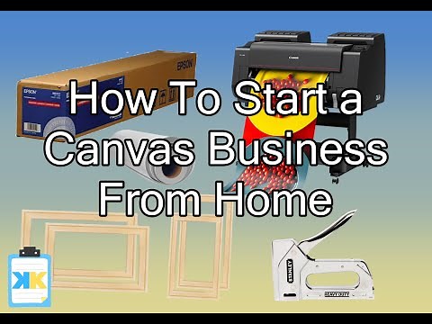 How To Start an Easy and Profitable Canvas Business From Home- | Tutorial | Costs | Profit |