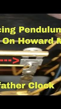 Replace The Pendulum Mounting Spring On A Howard Miller Grandfather Clock