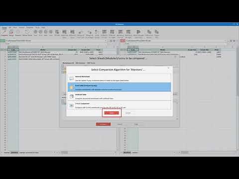 How to use Comparison Wizard to Compare Excel Files