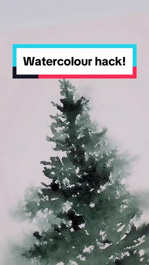 Watercolour Tree Painting Hack Tutorial | Beginner Friendly