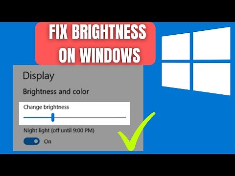 How To Fix Screen Brightness Won't Change | Fix Brightness Problem In Windows 11 10