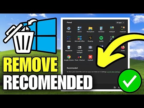 How To Remove Recommended Items From Start Menu (Windows 11)