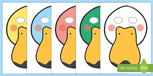 Duck Mask Template