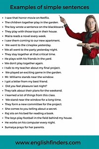 50 Examples Of Simple Sentences | English Finders