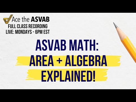 ASVAB Math Review: Area & Perimeter Word Problems + Algebraic Expressions Explained