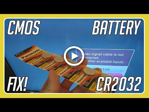 How to Fix Cmos Failure Error on your Pc with CR2032 Battery
