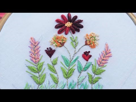 Easy Flower Embroidery Design | Simple Hand Embroidery for Beginners (Step-by-Step)