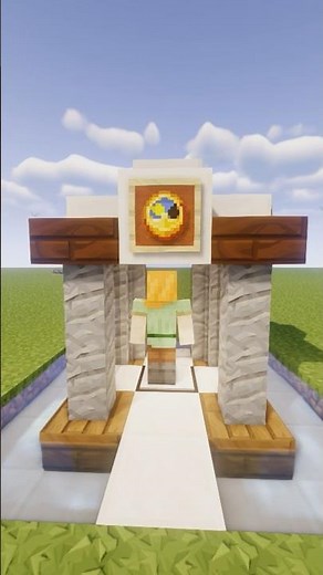 I Built a Working Time Machine in Minecraft! #shorts #minecraft #tiktok @minecraft