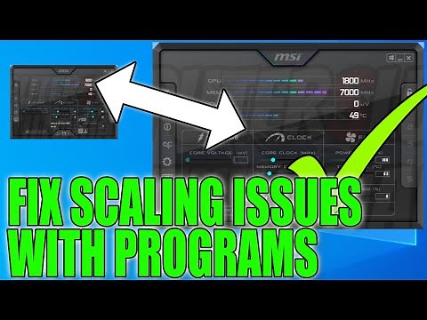 How To FIX Programs Not Scaling Properly On High Resolution In Windows 10 | Programs Open Small