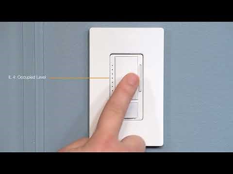 Lutron Maestro Sensor LED+ Dimmer: Setting the Occupancy Level