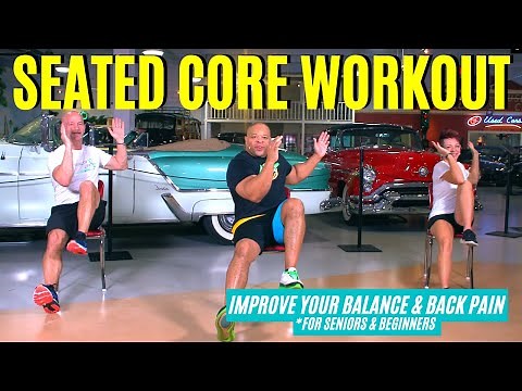 CHAIR WORKOUT- Core Strength for Seniors & Beginners