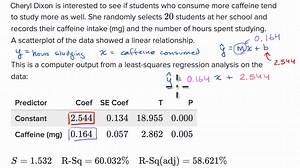 Interpreting computer regression data