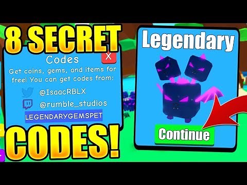 8 SECRET PET CODES IN BUBBLE GUM SIMULATOR! (Roblox)