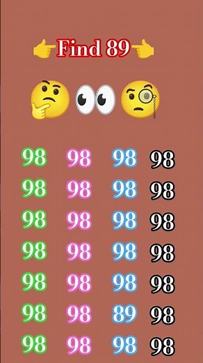 Find the number of 89🧐 #quiz #facts #iqtest #puzzle #upsc #riddles #test #shorts #find #maths #gk