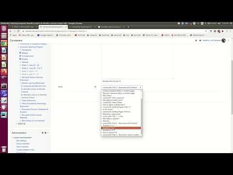 The Moodle Lesson Tool, Lecture #4 - Part 2: Clusters and Branches