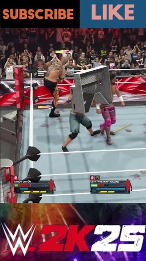 WWE Wrestling Randy Orton Vs John Cena Vs Seth Rollins #Raw #wwe2k25 #wwe #ps5 #games #shorts #game