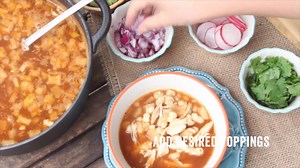 Quick Chicken & Hominy Soup: comforting and filling | Hispanic Kitchen