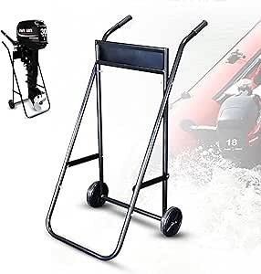 Outboard Motor Stand, 88.18 lbs Heavy Duty Engine Stand, Portable Foldable Boat Motor Stand, Fishing Boat Engine Stand with Wheels for Motor Storage, Repair, Transport