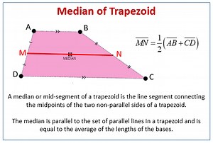 Median and Mid-Segment of a Trapezoid (examples, solutions, videos, worksheets, games, activities)
