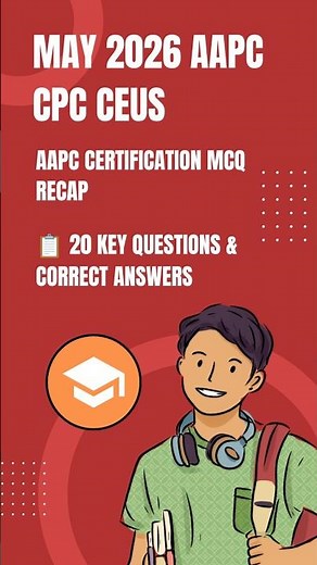 May 2026 AAPC CPC CEUs | Answer Key #shorts #AAPC #cpc
