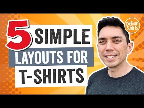 5 Simple Layouts for T-Shirt Design 🔥Create Shirts that Sell! Tips to go from Beginner to Pro Fast!