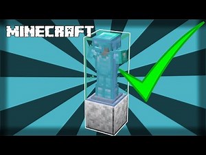 MINECRAFT | How to Make a Glass Armor Stand Display Case! 1.15.2
