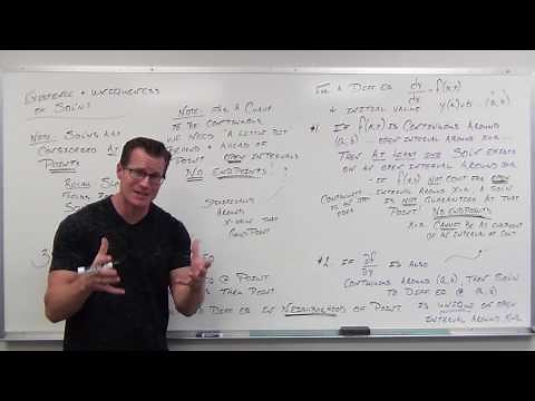 Existence and Uniqueness of Solutions (Differential Equations 11)