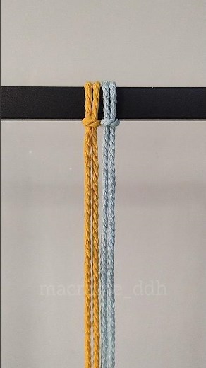 Easy & Beautiful Macrame Knot Pattern 🪢 | Relaxing DIY Macrame Tutorial #shorts