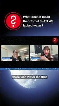 #comet3iatlas is "missing water" but what does that mean? #science #space