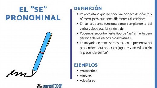 Usos del se: el SE pronominal - resumen fácil   ejercicios!