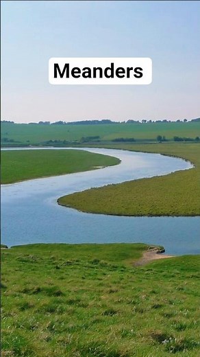 What Is A Meander ? || A River's Beautiful Curve 🪝 || Oxbow Lake #shorts #meander #viralvideo #video