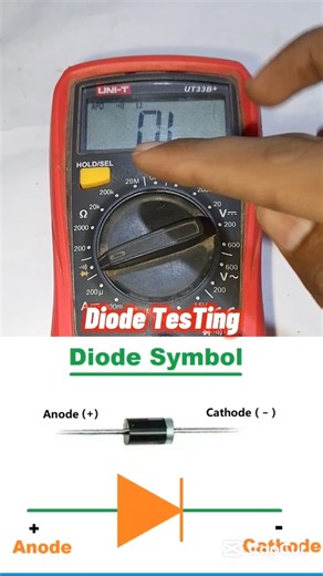 How to Test a Diode with Multimeter | Easy Trick ⚡ #Shorts #Electronics #DiodeTest #Multimeter #DIY