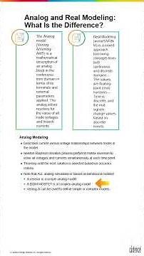 What is the difference between Analog and Real Modeling?