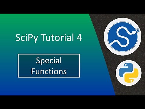 SciPy tutorial 4: Special Functions