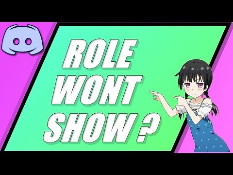 Discord Role Wont Show Up? [Integration Role Fix]