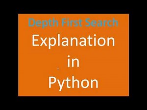 Depth First Search explanation in python language - hindi